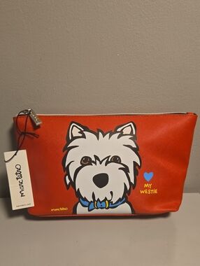 marc tétro Red Westie Travel Pouch